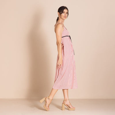 Megan Salmon - Candy Stripe Molly Petticoat - Red - M8624