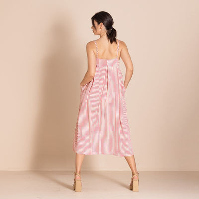 Megan Salmon - Candy Stripe Molly Petticoat - Red - M8624