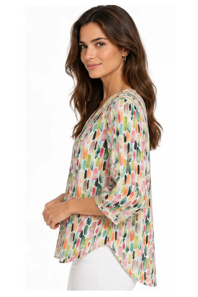 JJ Sisters - Abstract Print Shirt