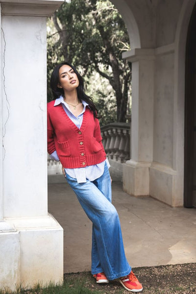 Humidity - Citta Cardigan - Rouge - HW26324