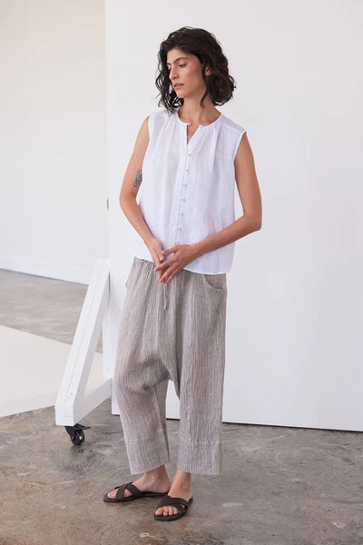 Eva's Sunday - Ginza Crotch Pant - Stone Gauze