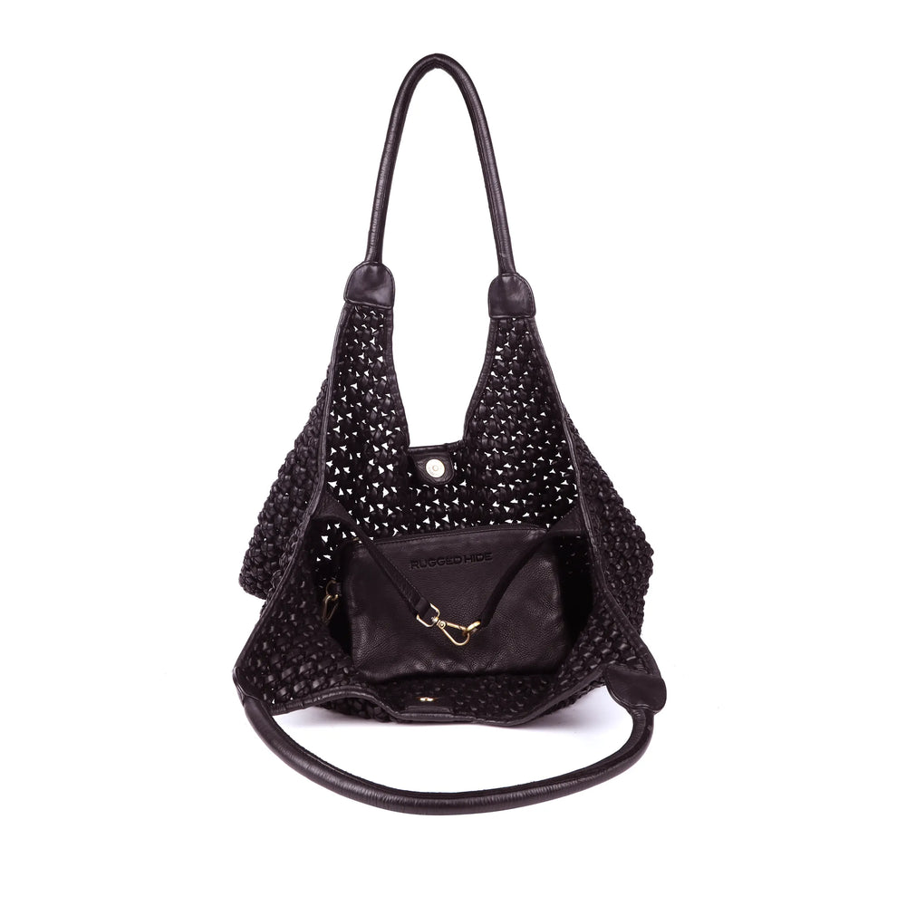 Rugged Hide - Clovelly Flower Knot Shopper - Brown - RH-2568-BRN