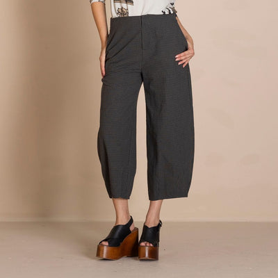 Megan Salmon - Dallas Barrel Pant - Dark Green