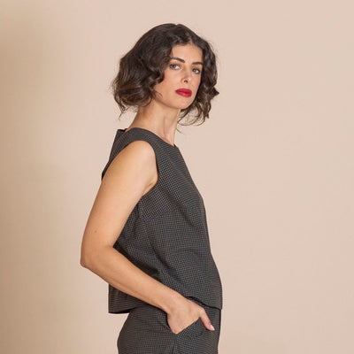 Megan Salmon - Dallas Sun Shell - Dark Green
