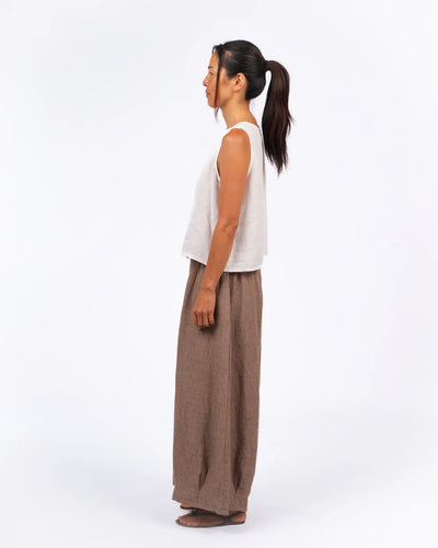 Montaigne - Eadie Linen Pants Fine Houndstooth