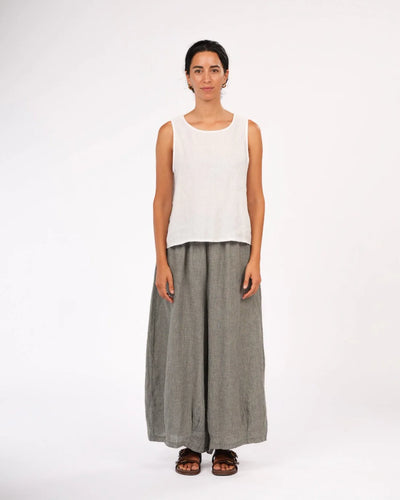 Montaigne - Eadie Linen Pants Fine Houndstooth