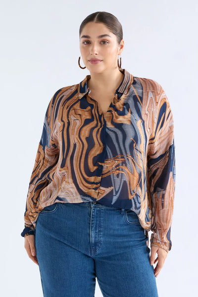 Elk - Eir Sheer Shirt - Brandr Print