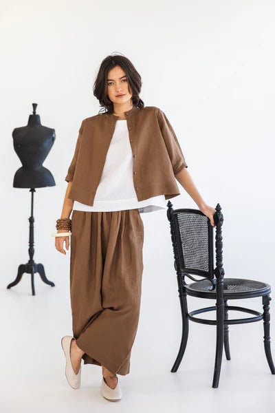 Eva's  Sunday - Ellis Shell Top - EST380-WHITE