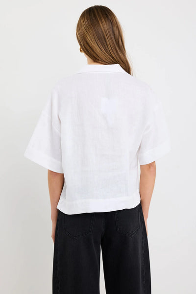 Stories To Be Told - Fasting Tie Front Shirt - Ivory - 150172