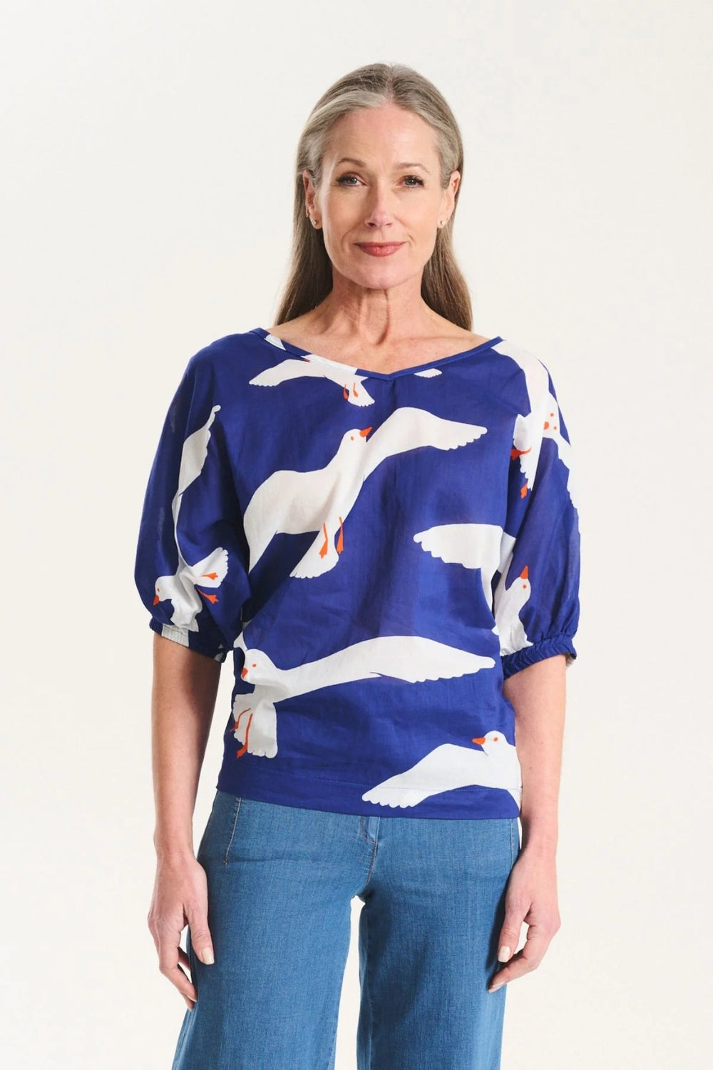 Olga de Polga - Flock Camisa - Blue - CS3019