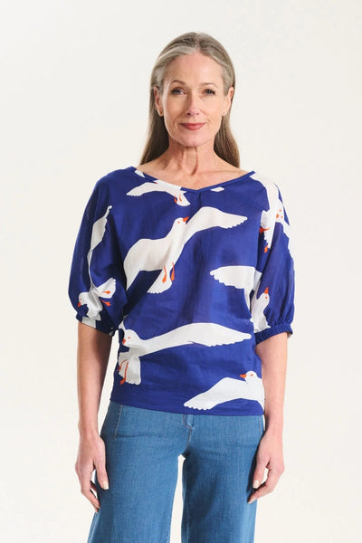 Olga de Polga - Flock Camisa - Blue - CS3019