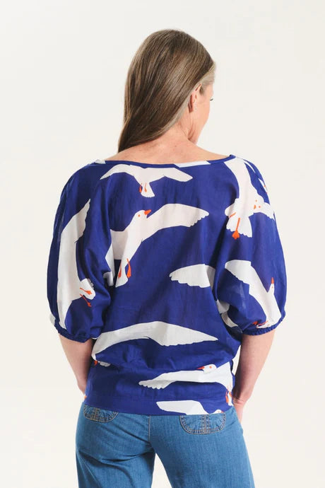 Olga de Polga - Flock Camisa - Blue - CS3019