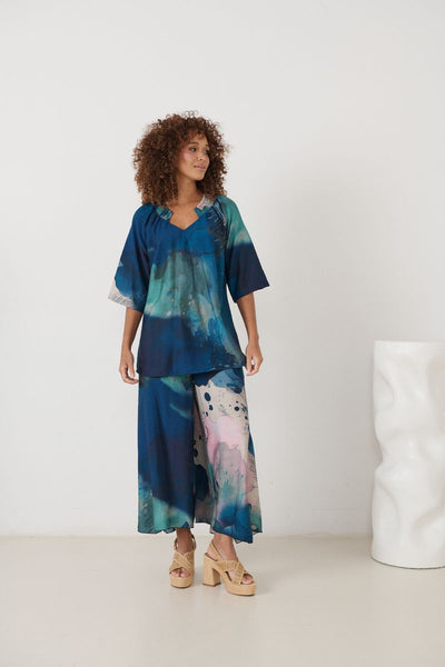 Florencia Phils - Shirred Collar Blouse with Raglan Sleeve