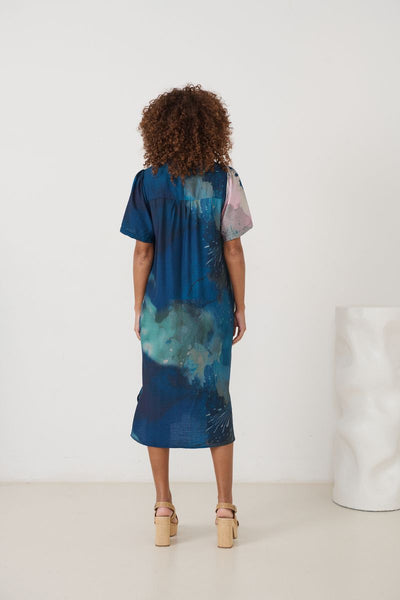 Florencia Phils - Single Pleat Dress with Scoop Hem