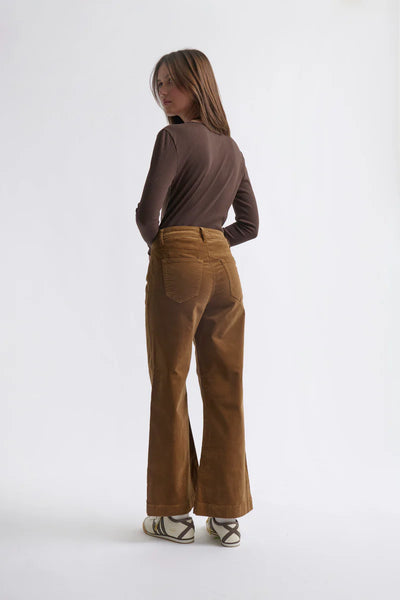 Kireina - Freya Velvet Jean - Toffee - KWN260037