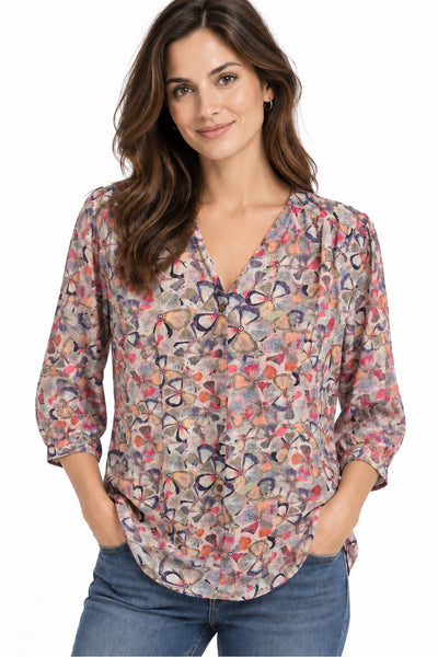 JJ Sisters - Petal Print Shirt