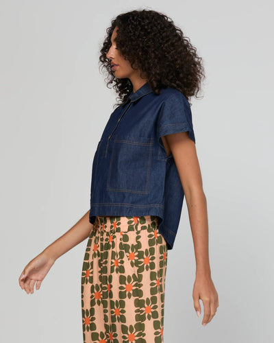 Boom Shankar - Fumiko Top - Dark Denim