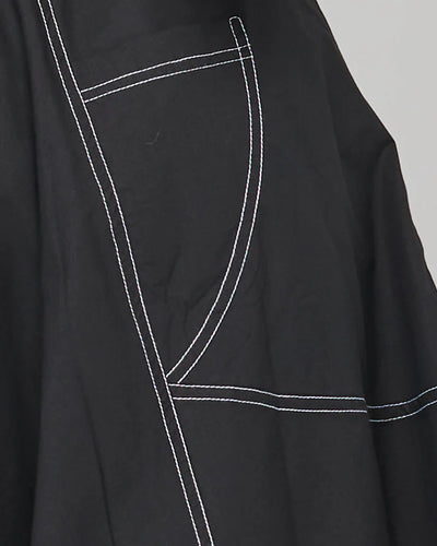 Boom Shankar - Guru Skirt - Black/White Stitching - AS-LS01-15