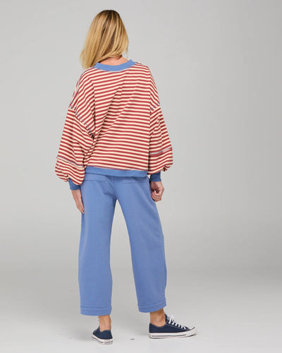 Boom Shankar - Guru Sweater - Washed Maroon Stripe - W26JM22-01