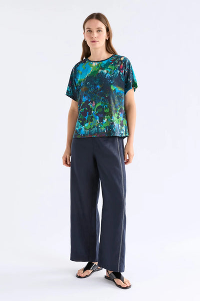 Elk - Haki Short Sleeve T Shirt - Lanskap Night