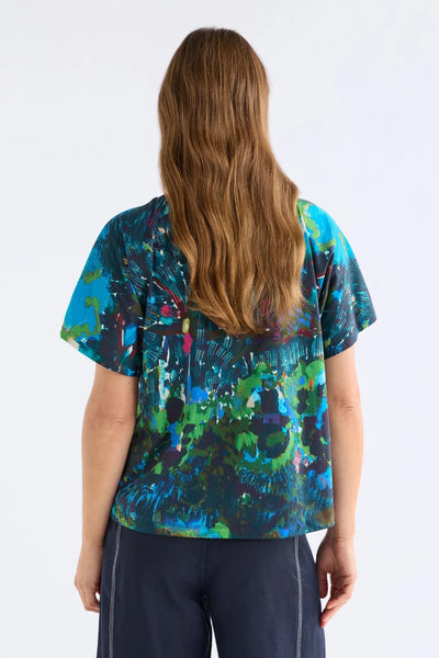 Elk - Haki Short Sleeve T Shirt - Lanskap Night