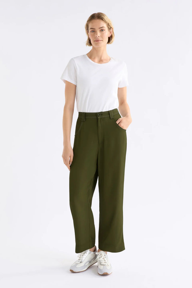Elk the Label - Hullu Pant - Bright Olive