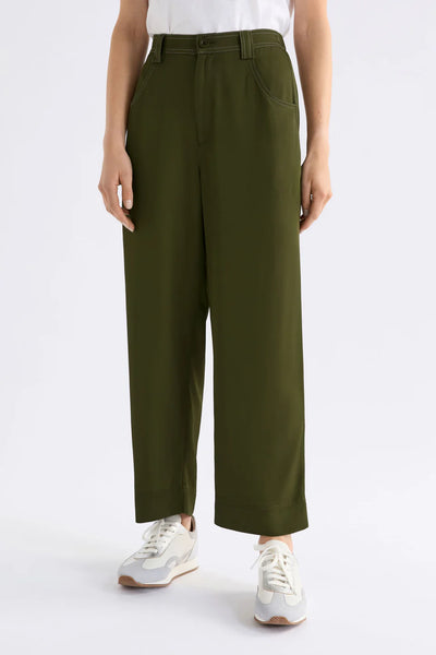 Elk the Label - Hullu Pant - Bright Olive