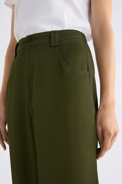 Elk the Label - Hullu Pant - Bright Olive