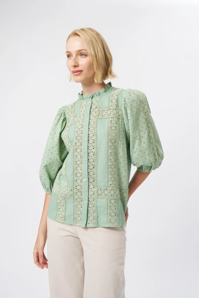 Kireina - Isabella Shirt - Grape Green