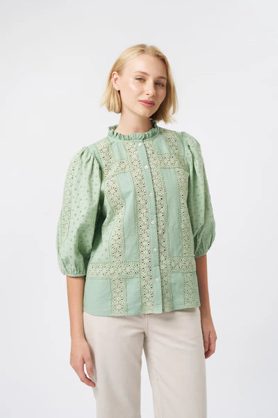 Kireina - Isabella Shirt - Grape Green