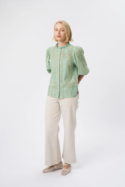 Kireina - Isabella Shirt - Grape Green