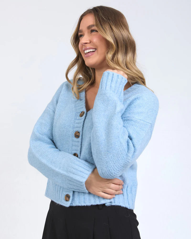 Foxwood - Jensen Button Cardigan - Light Blue - 5554006LBLU