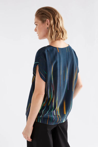 Elk the Label - Kayra V Neck Top - Aliena Print