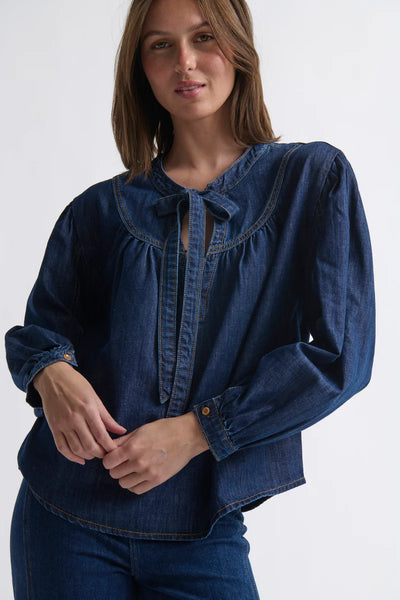 Kireina - Kelly Shirt - Palisade Blue - KWN260023