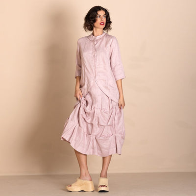 Megan Salmon - Linen Dickens Shirt - Blush