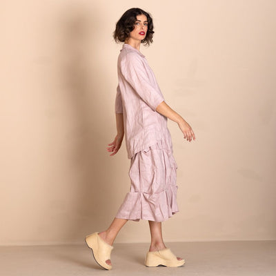 Megan Salmon - Linen Dickens Shirt - Blush