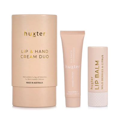 Huxter Lip And Hand Cream Duo - Sea Salt And Cedarwood