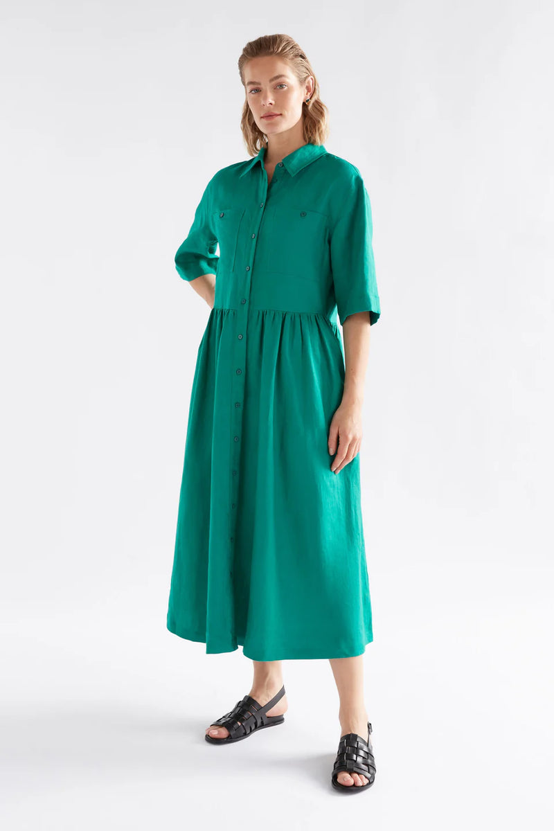 Elk the Label - Llinen Light Dress - Deep Teal