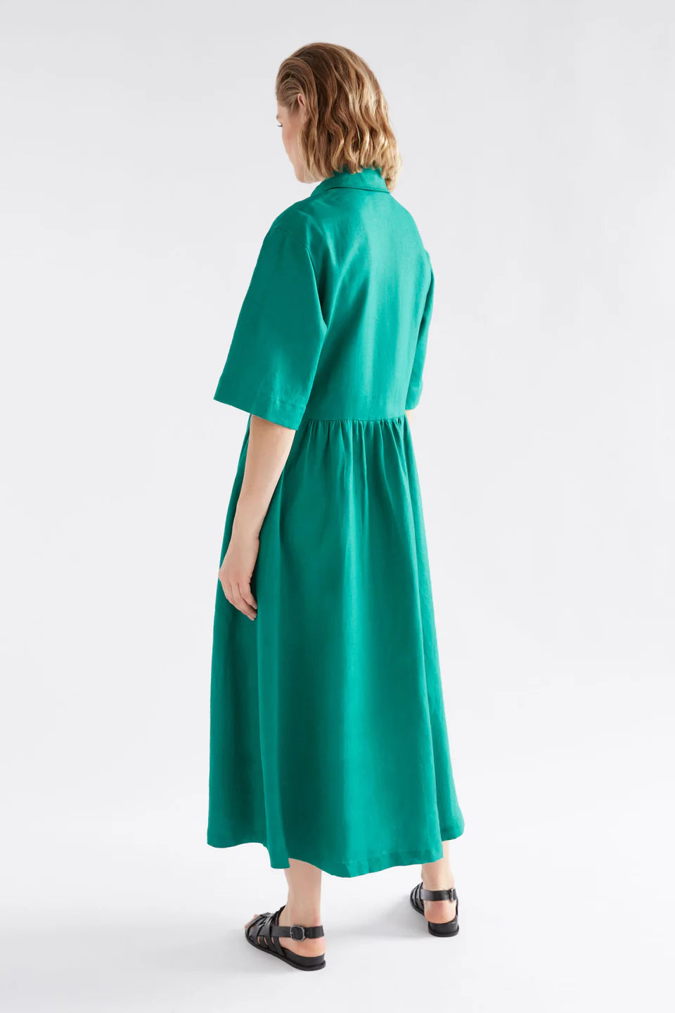 Elk the Label - Llinen Light Dress - Deep Teal