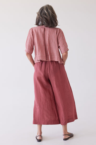 Eva's Sunday - Loretta Reversible Top - Burnt Sienna Gingham