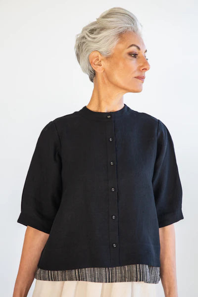 Eva's Sunday - Loretta Top - Black - EST183-BLACK