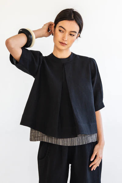 Eva's Sunday - Loretta Top - Black - EST183-BLACK