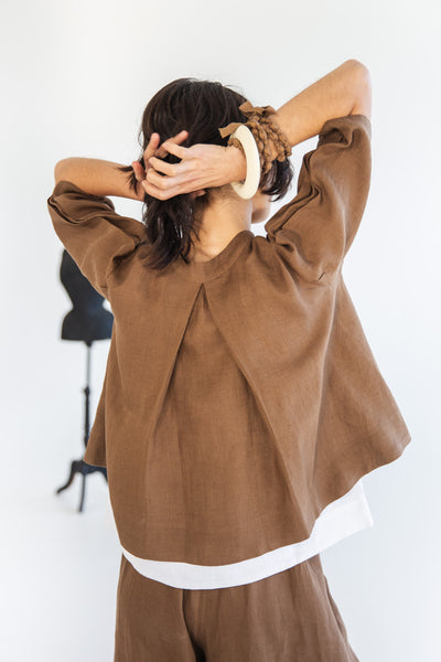 Eva's Sunday - Loretta Top - Cinnamon - EST183-CINNAMON