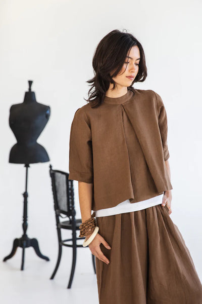 Eva's Sunday - Loretta Top - Cinnamon - EST183-CINNAMON