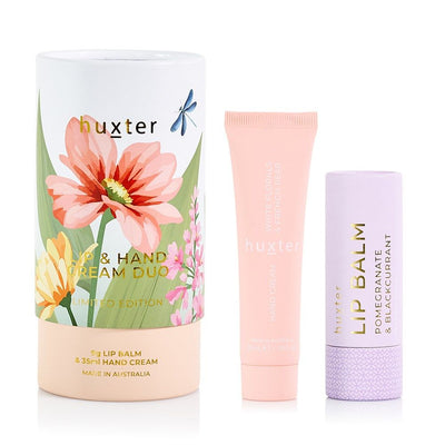 Huxter - Lip And Hand Duo - White Florals French Pear