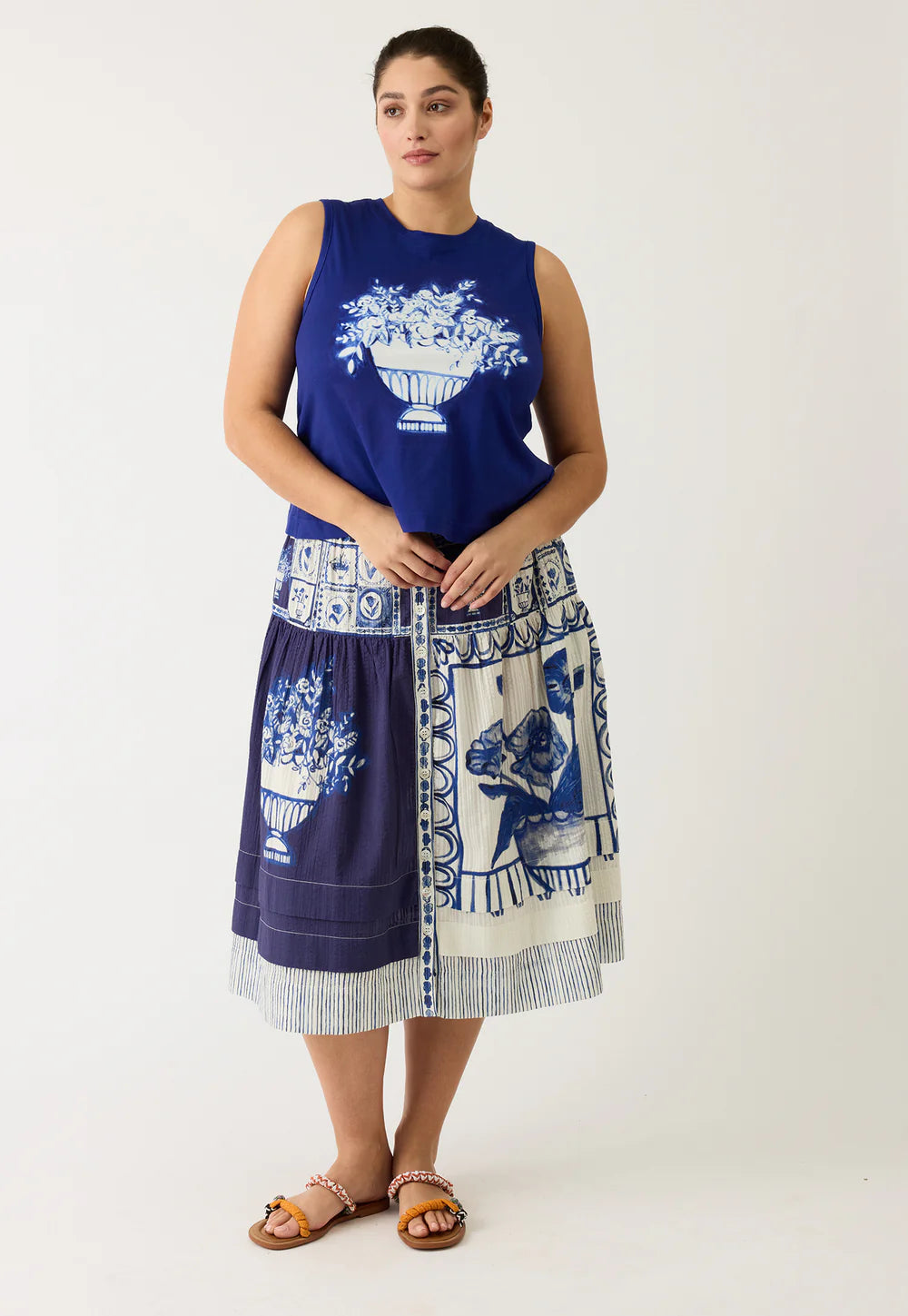 Nancybird - Mali Tank - Blue Vase - S26-A25BV