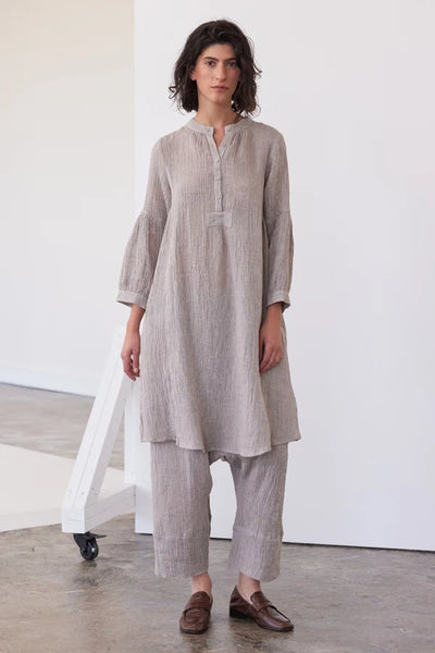 Eva's Sunday - Marika Relaxed Dress - Stone Gauze