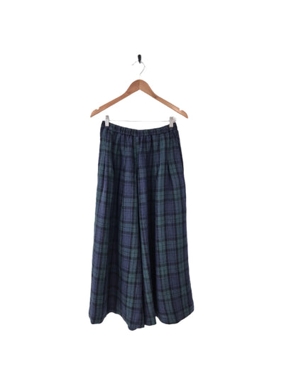 Montaigne - Freya French Linen Tartan Pants - MO-022 Blue