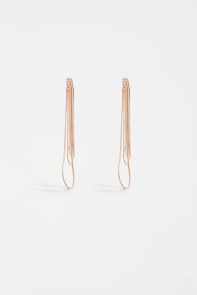 Elk Lans Drop Earring - Rose Gold