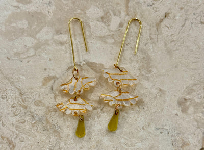 Hagen And Co - Fantale Earrings - Pearl